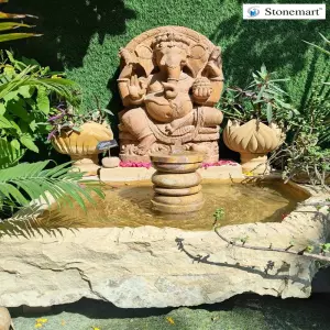 Stone Ganesha Waterfall