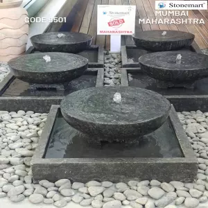 Sold To Mumbai, Maharashtra - Granite Stone Water Fountains For Modern Indoor And Outdoor