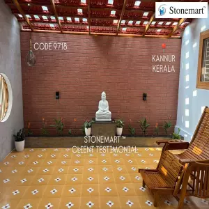Client Testimonial Of 2 Feet Marble Buddha Statue From Kannur, Kerala