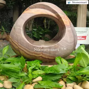 Hand Carved Modern Stone Water Fountain For Luxury Decor