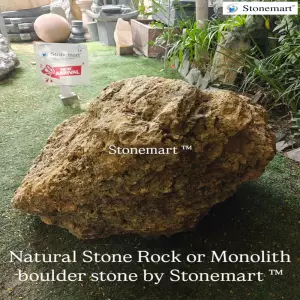 3 Feet, 350 Kg Monolith Or Natural Stone Rock For Garden And Landscaping