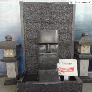 Modern Easter Island Or Moai Statue Fountain For Modern Spaces