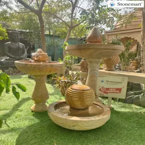 Sold To Bengaluru, Karnataka 20 Inch 30 Kg, 2.5 Feet 50 Kg And 4 Feet 120 Kg Modern Stone Water Fountains