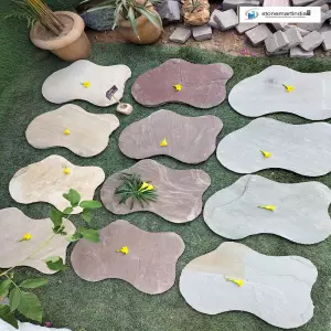 Multi Color Stepping Stones For Pathway
