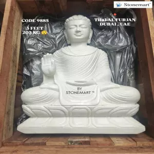 Packing Marble Buddha Statue For Shipping To Dubai, Uae