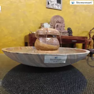 Natural Stone Water Feature For Minimalist Living Room And Balcony Decor