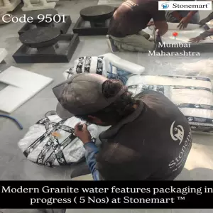 Packaging Modern Granite Water Fountains For Shipping To Mumbai, Maharashtra