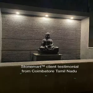 Client Testimonial Of 2 Feet Abhaya Mudra Buddha Statue From Coimbatore, Tamil Nadu