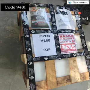 Big Marble Stone Divine Ganesha Idol Packed For Shipment To Mumbai, Maharashtra