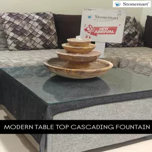 Natural Stone Cascading Table Top Water Feature