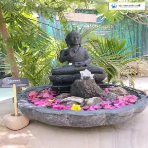 Stone Zen Buddha Fountain