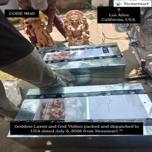 Stone Laxmi Narayan Idols Exported To California, Usa Dated July 6, 2026
