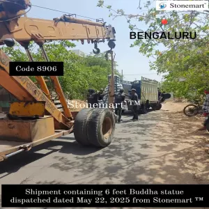Big Size Buddha Sculpture For Residential And Commercial Spaces Dispatched To Bengaluru, Karnataka Dated May 22, 2025