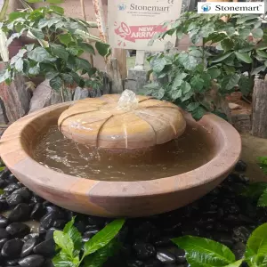 Sold To Amritsar, Punjab - Beautiful Modern Stone Fountain With Mesmerising Waterflow Sound