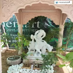 Sold To Jhansi, Uttar Pradesh 3.5 Feet Marble Krishna Sculpture