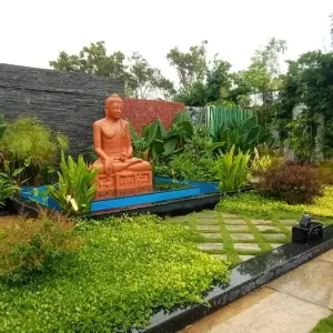 Client Testimonial Of 6 Feet Garden Buddha Statue From Coimbatore, Tamil Nadu