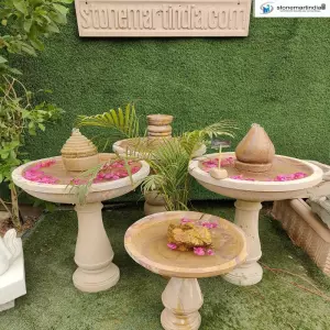 Stone Birdbath Fountains For Garden