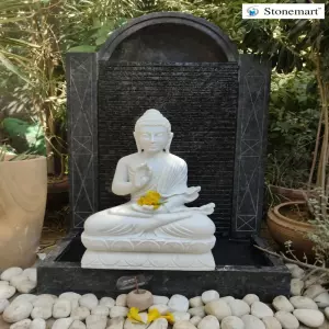 4 Feet Buddha Fountain For Indoor And Outdoor