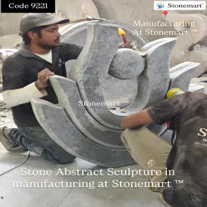 Large Granite Stone Abstract Sculpture For Garden In Manufacturing