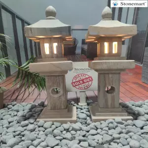 Sold To Guwahati, Assam 3 Feet, 70 Kg Vintage Stone Lanterns For Indoor And Outdoor