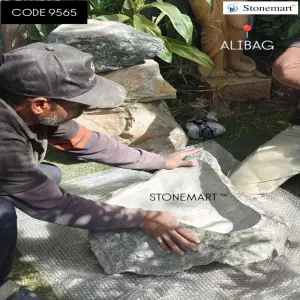 Packing Big Rock Bird Bath Fountain For Shipping To Alibag, Maharashtra