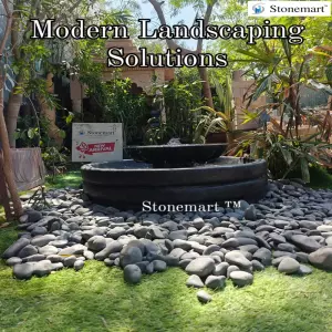 Granite Water Body For Outdoors With An Option To Keep Fishes And Grow Lilies