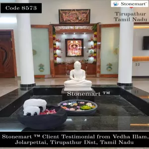 Client Testimonial Of 2Ft Or 24 Inch White Marble Buddha Statue From Tirupathur, Tamil Nadu