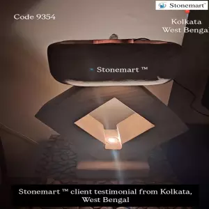 Client Testimonial Of Table Top Fountain With Bed Side Lamp From Kolkata, West Bengal