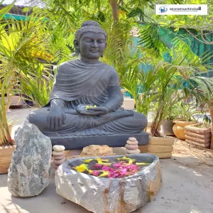 3 Feet Bhumisparsha Mudra Buddha Sculpture For Garden
