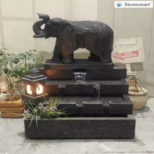 Vastu Friendly Elephant Waterfall For Entrance Decor
