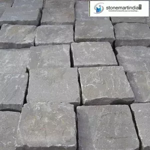 Sagar Black Sandstone Cobbles