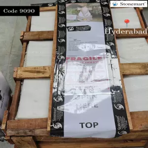36 Inch Granite Ganesha Abstract Sculpture Getting Packed For Dispatch To Hyderabad, Telangana