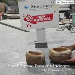 Beautiful Rainbow Sandstone Small Boulder Planters For Modern Indoors