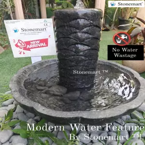 Contemporary Water Fountain With Mesmerizing Waterflow Sound For Both Indoor And Outdoor