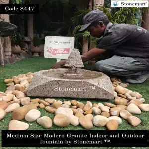 Medium Size Granite Water Feature With Soothing Water Sound For Indoor Outdoor