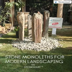 Sold To Alibag, Maharashtra - 2 Feet Stone Monoliths For Landscaping