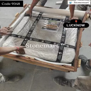 Packing Natural Stone Lotus Tank For Shipping To Lucknow, Uttar Pradesh