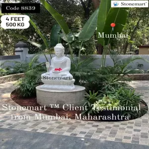 Client Testimonial Of Big Size Beautiful Marble Gautam Buddha Statue From Mumbai, Maharashtra