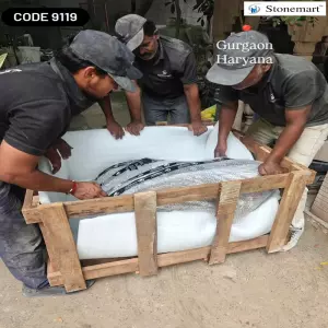 Packing Lava Rock Monolith For Shipping To Gurugram, Haryana