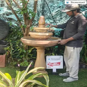 4 Feet Big Cascading Water Fountain For Farmhouses, Resorts, Hotels, Villas, Offices