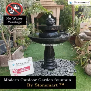 Big Size 4Ft Modern Indoor And Outdoor Granite Water Fountain