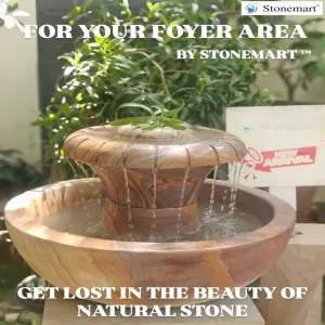 Natural Stone Water Fountain With A Feel Of Rain