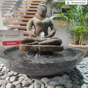 26 Inch, 130 Kg Modern Abstract Granite Stone Water Fountain For Home And Garden