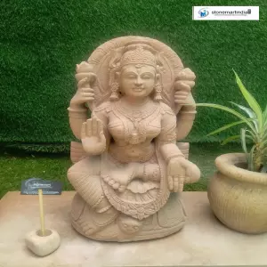 Goddess Lakshmi Stone Sculpture