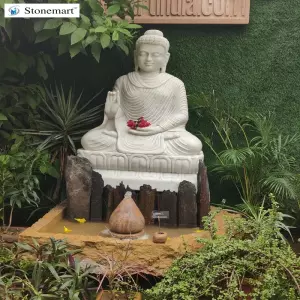 Sold 5 Feet Buddha Water Fountain