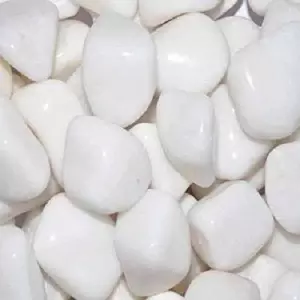 Snow White Polished Pebbles