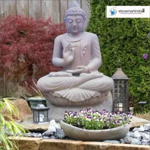 Sold Stone Buddha Statue For Interior Decor