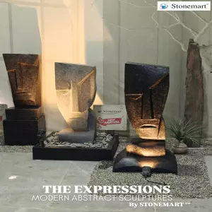 Modern Abstract Stone Sculptures - Expressions For Resorts, Villas, Farmhouses, Hotels