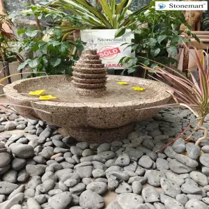 Sold To Ahmedabad, Gujarat - 24 Inch, 90 Kg Handcrafted Beautiful Floral Urli Water Feature For Entrance Decor