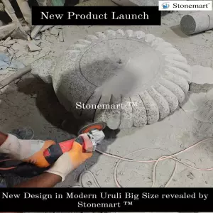 New Design Granite Uruli Bowl Manufacturing In Progress